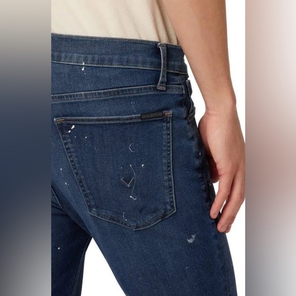Hudson Men’s NWT Zane Reflex White paint splatter Skinny Leg Jeans size 42 - Picture 3 of 14